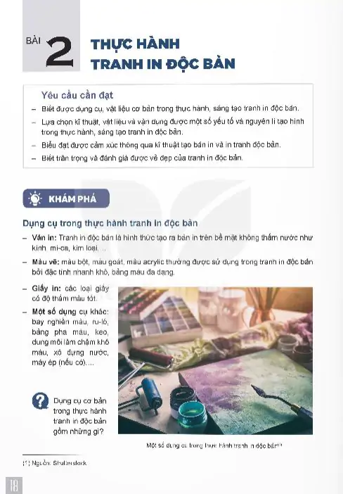 Bài 2: Thực Hành Tranh In Độc Bản