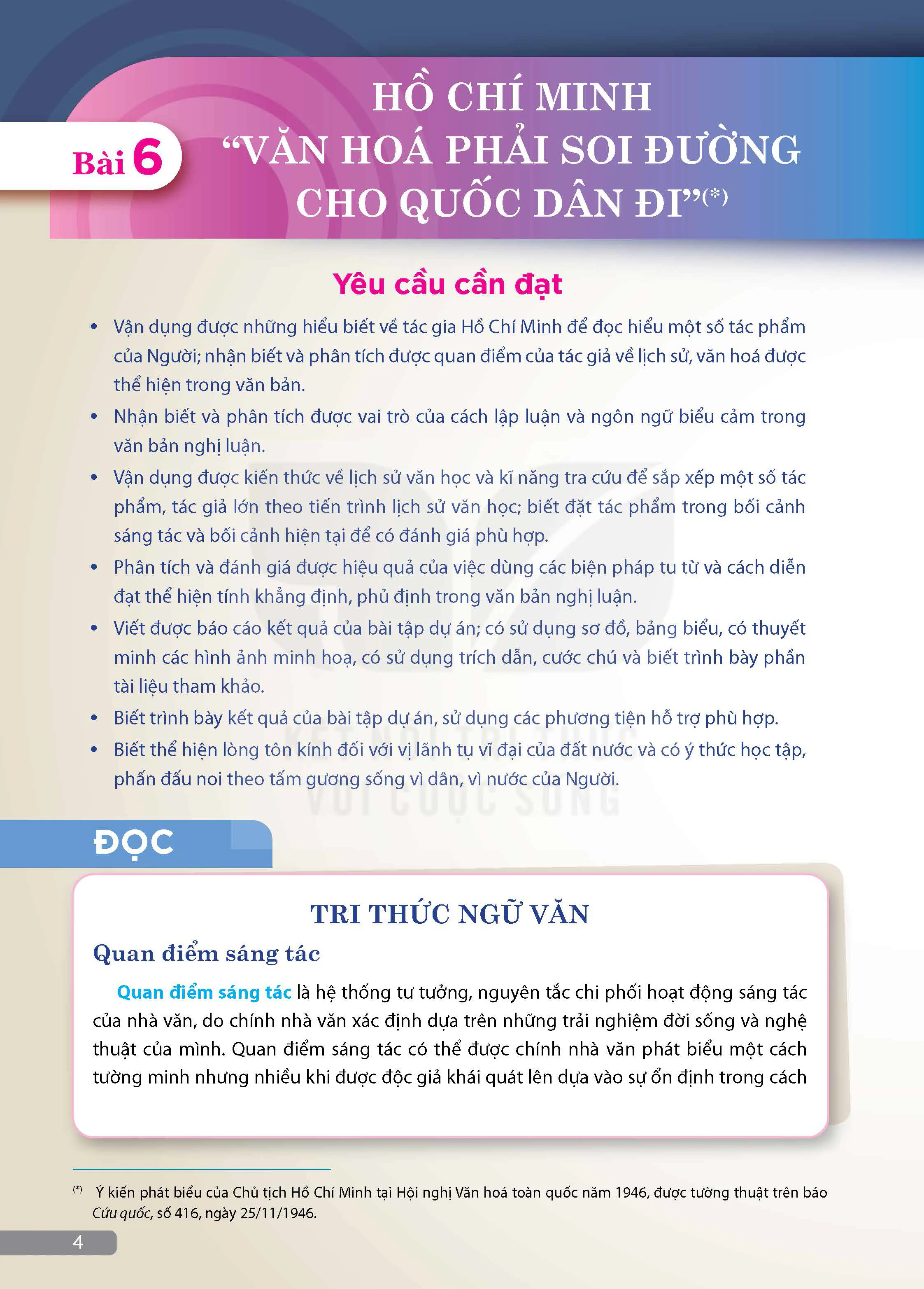 BÀI 6: HỒ CHÍ MINH - 