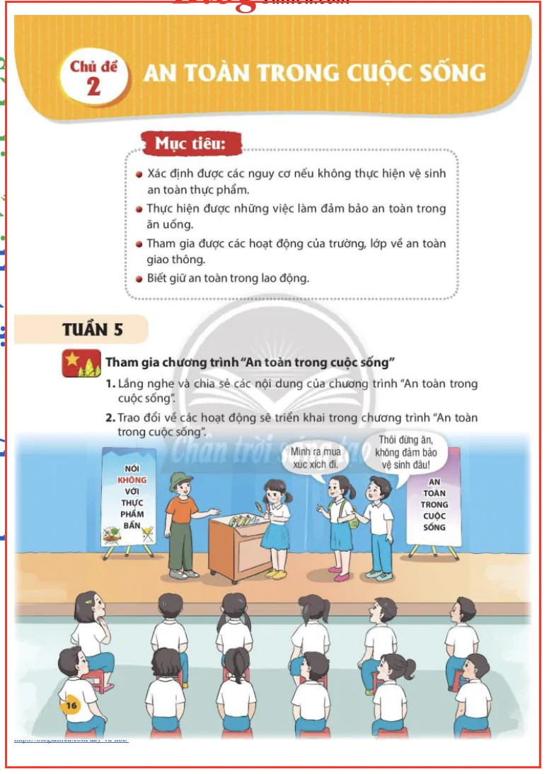 Chủ đề 2: An toàn trong cuộc sống