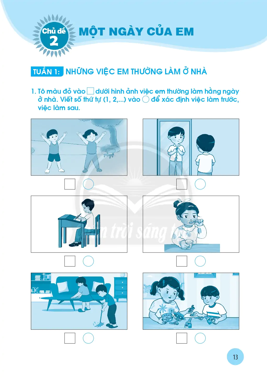 Chủ đề 2: Một ngày của em