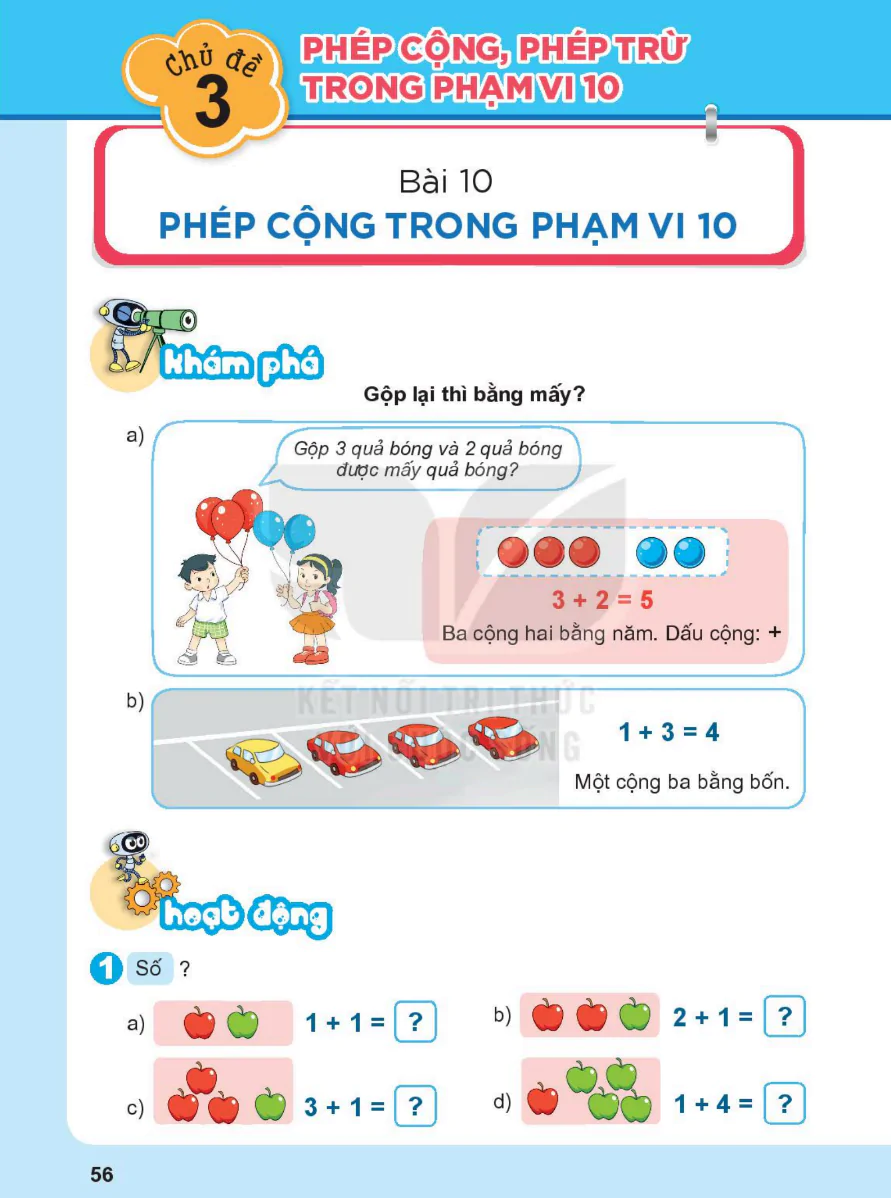 Chủ Đề 3: Phép Cộng, Phép Trừ Trong Phạm Vi 10