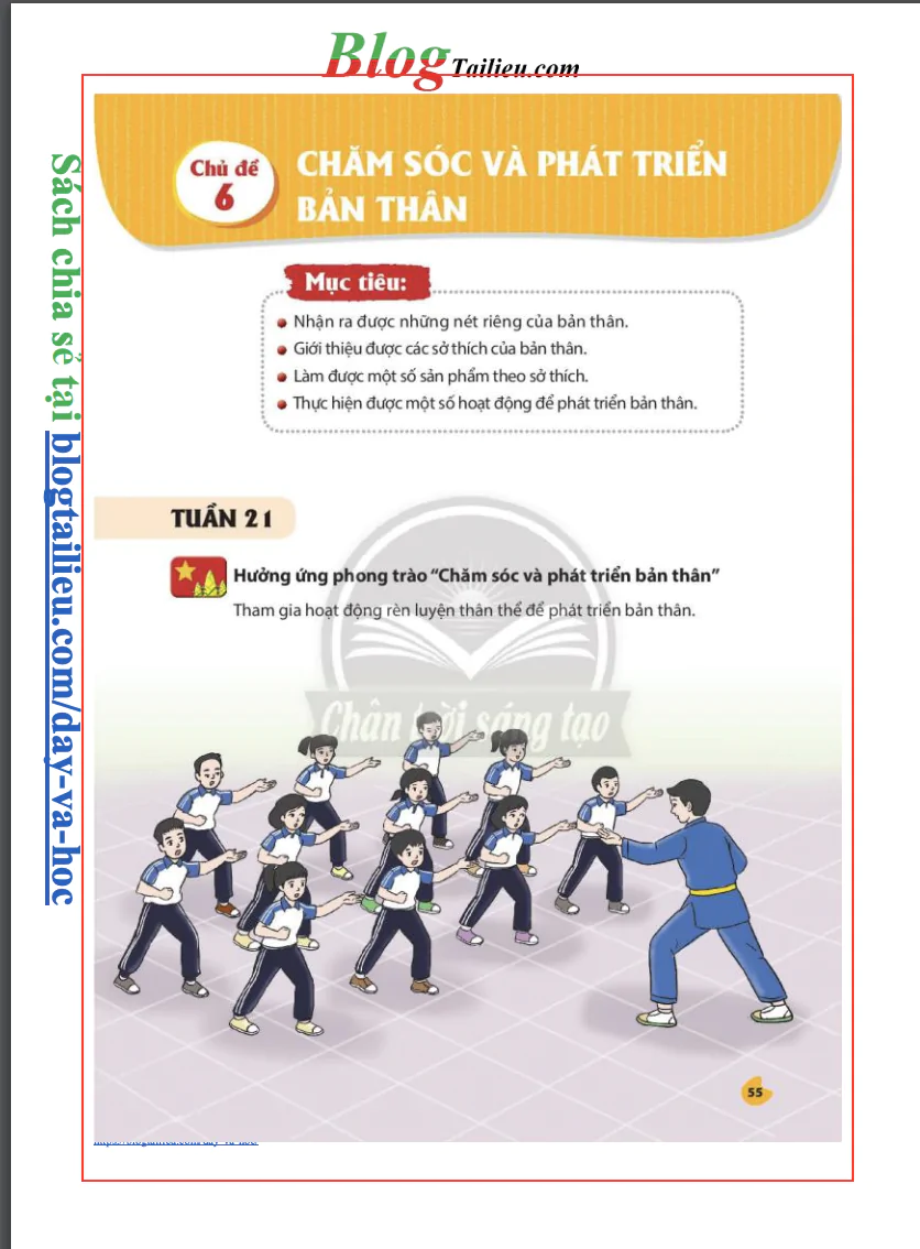Chủ đề 6: Chăm sóc và phát triển bản thân