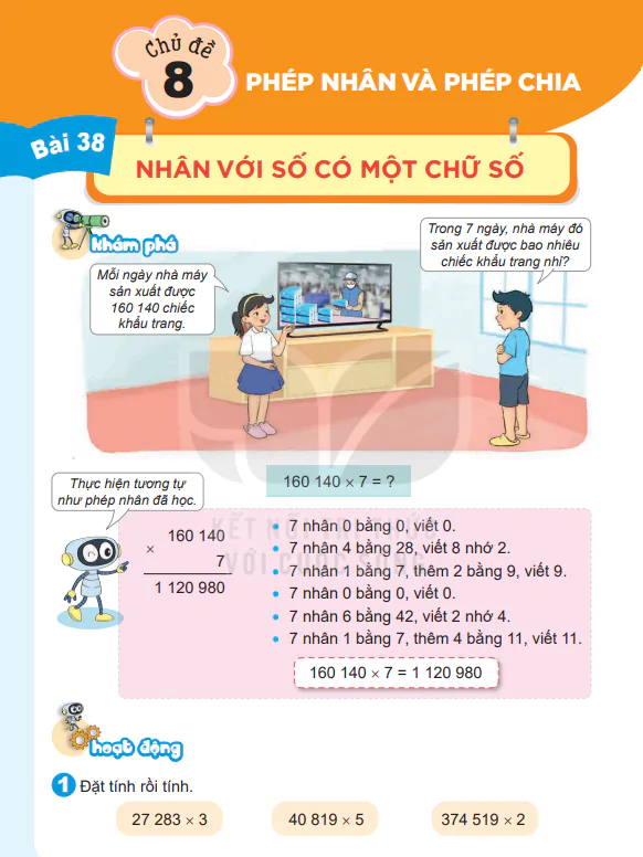 Chủ đề 8: Phép nhân và phép chia