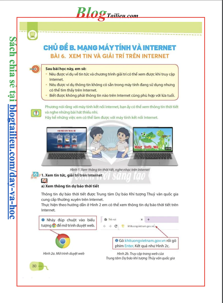 Chủ đề B: Mạng máy tính và Internet