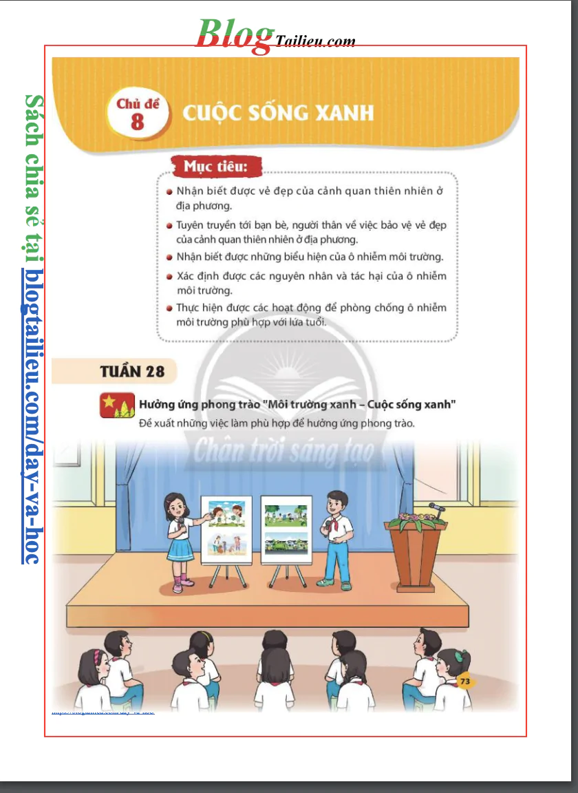 Chủ đề 8: Cuộc sống xanh