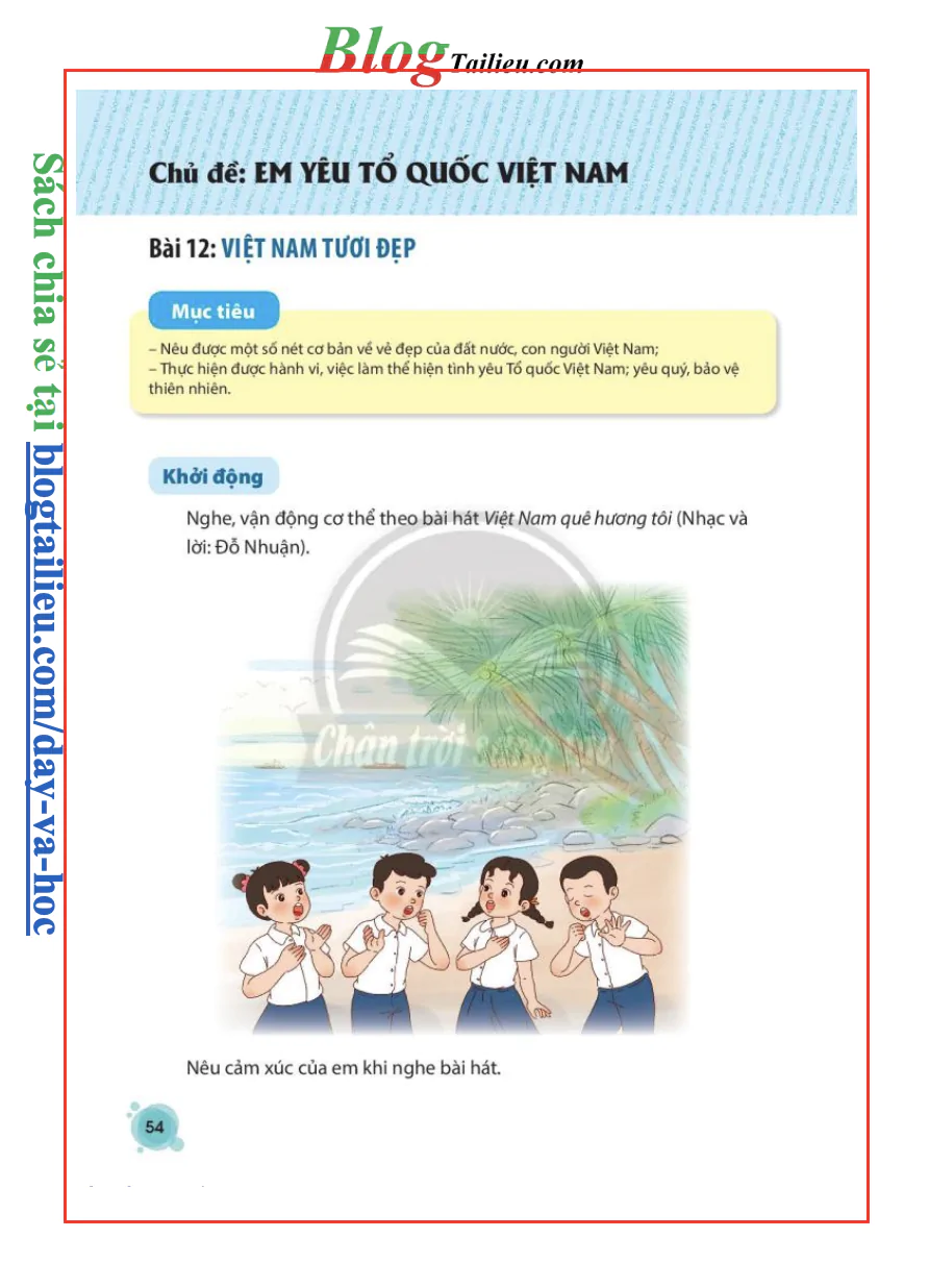 Chủ đề: Em yêu Tổ quốc Việt Nam