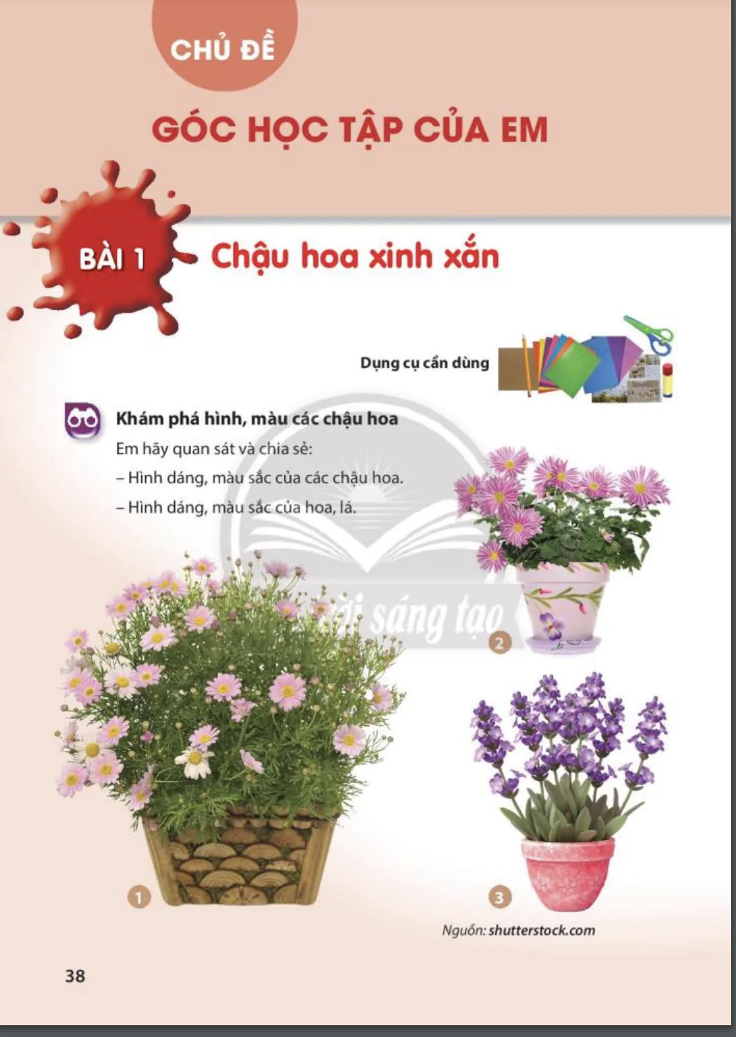 Chủ đề: Góc học tập của em