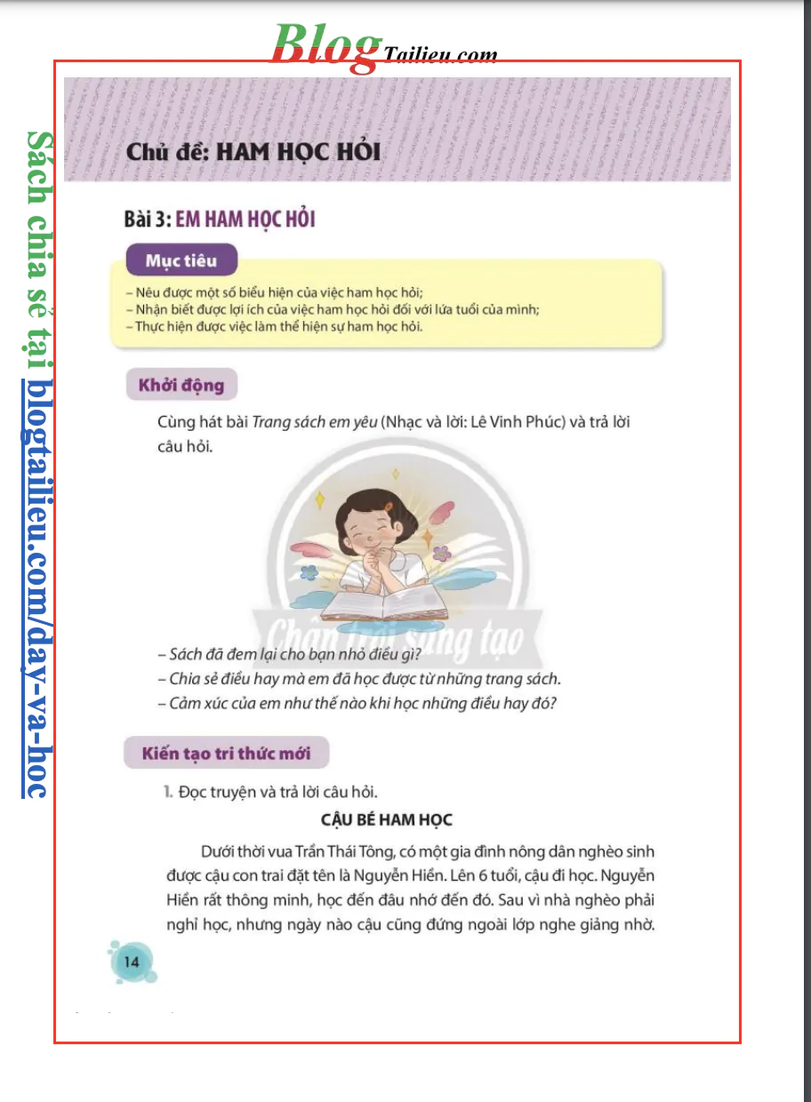 Chủ đề: Ham học hỏi
