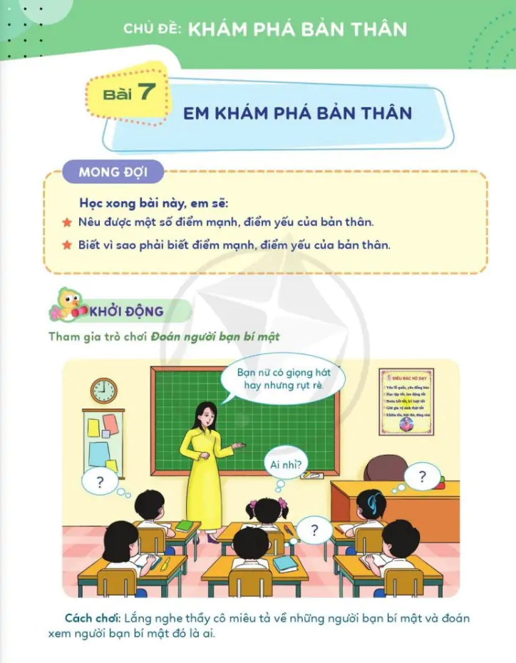 Chủ đề: Khám phá bản thân