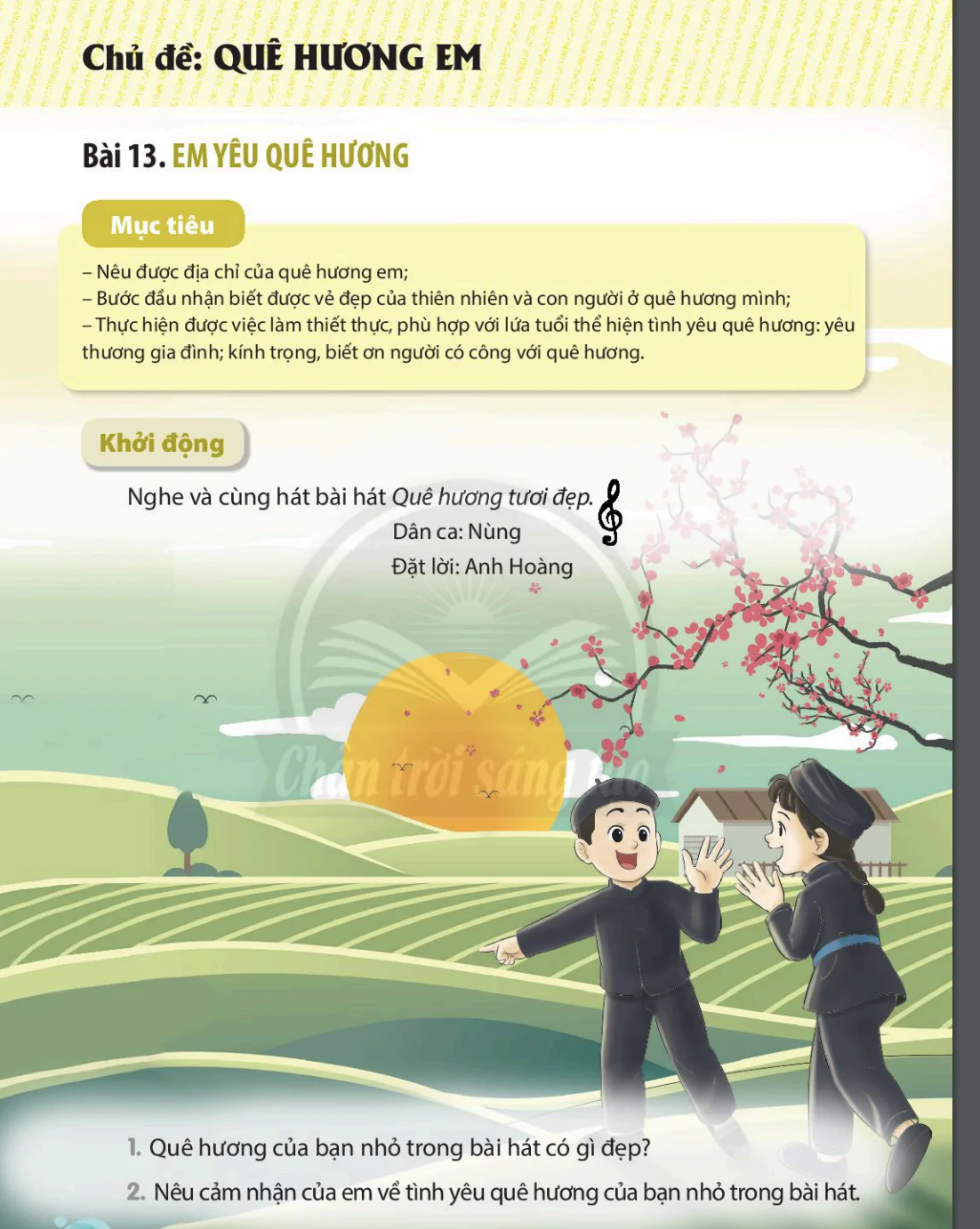 Chủ đề: Quê hương em 