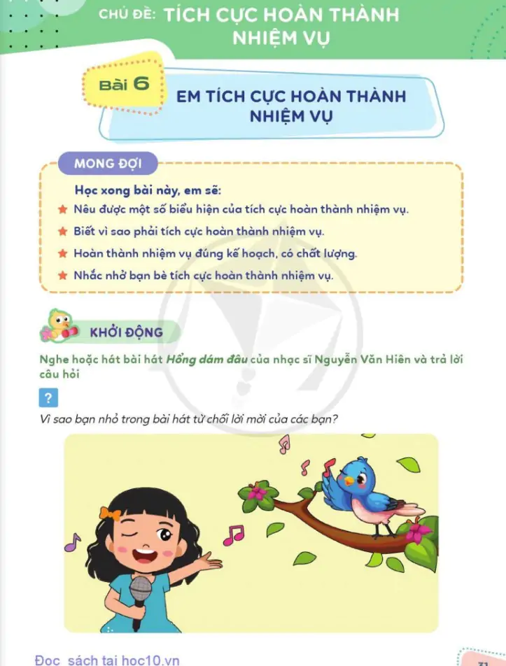 Chủ đề: Tích cực hoàn thành nhiệm vụ