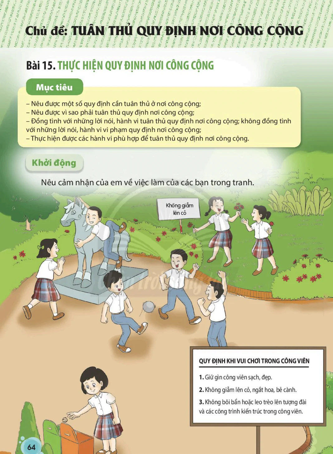 Chủ đề: Tuân thủ quy định nơi công cộng