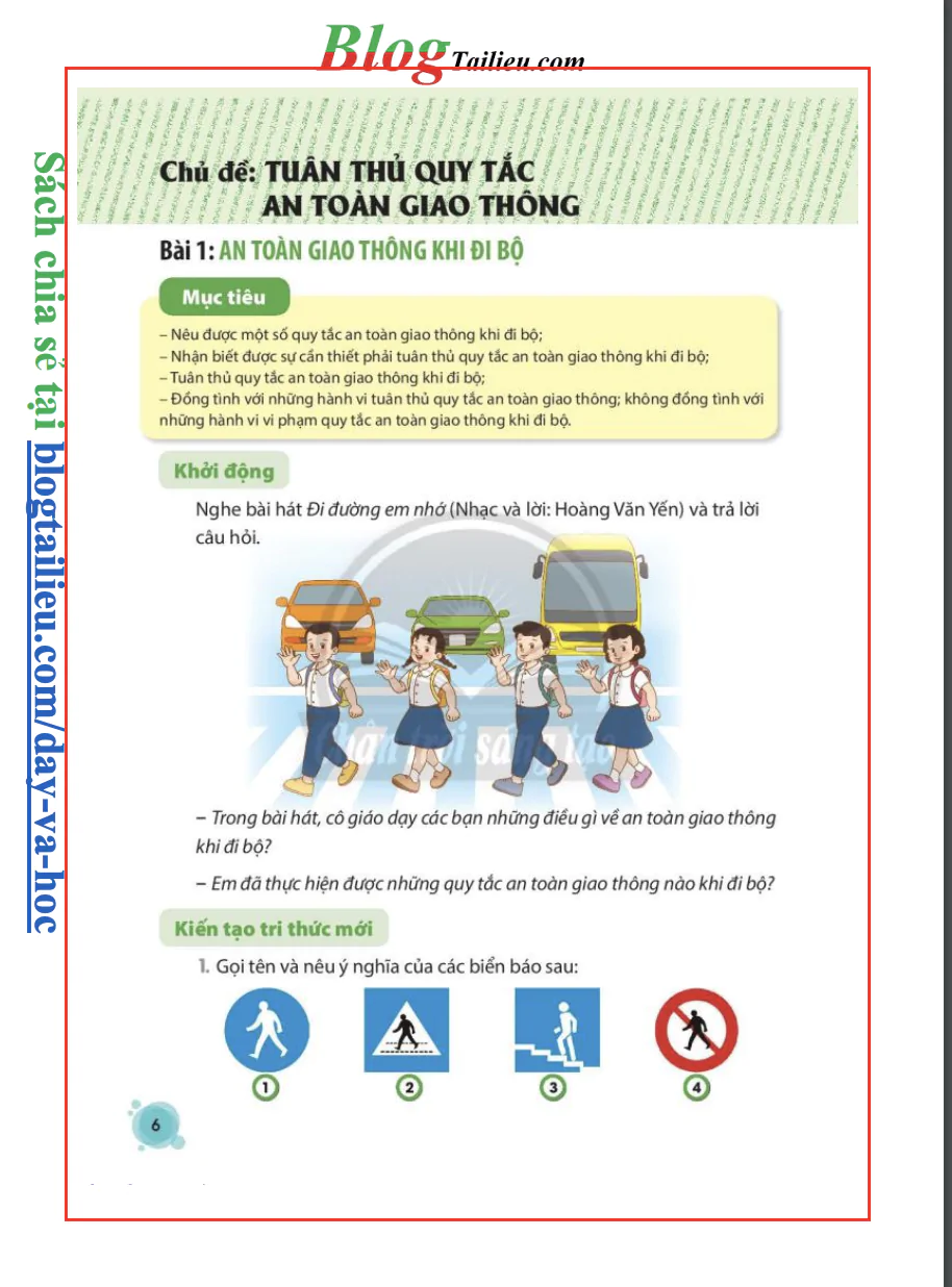 Chủ đề: Tuân thủ quy tắc an toàn giao thông
