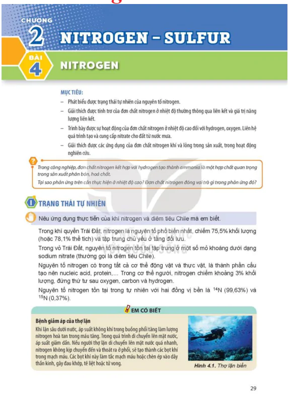 Chương 2: Nitrogen - Sulfur