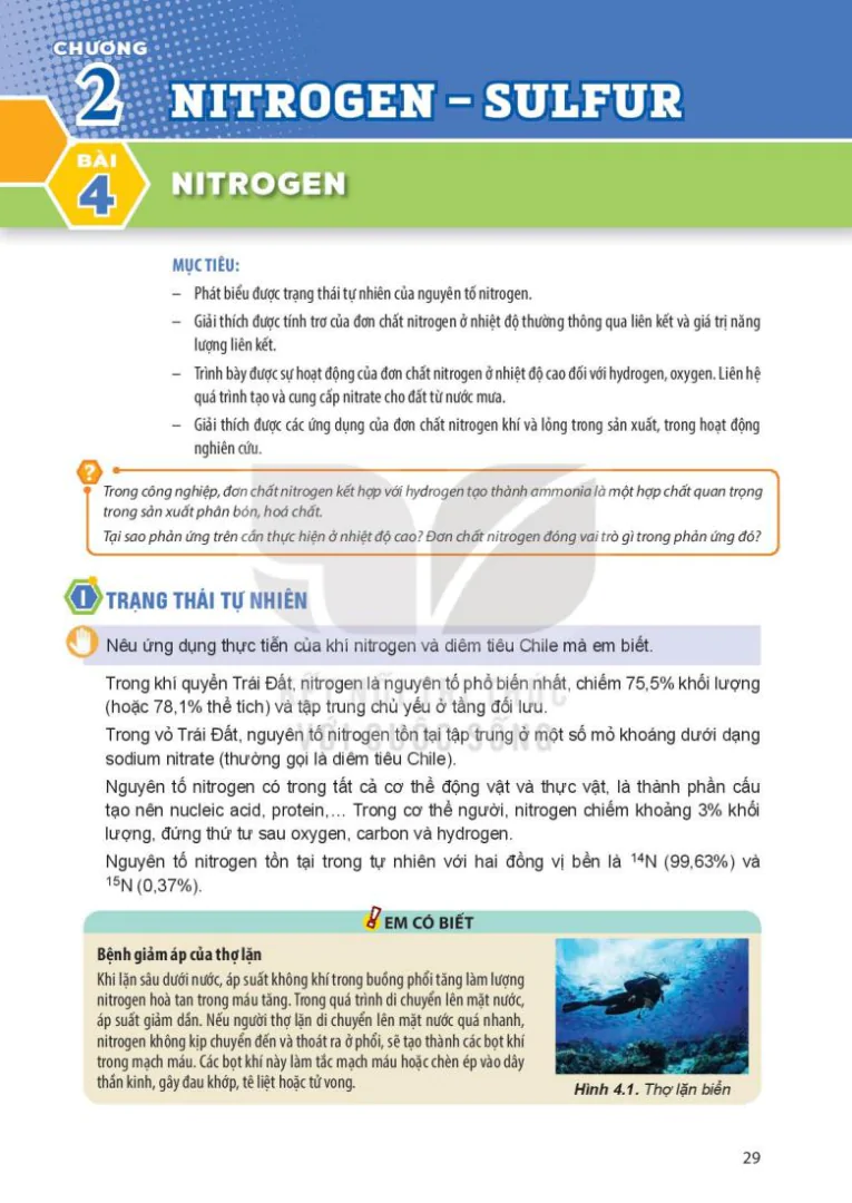 Chương 2: Nitrogen - sulfur