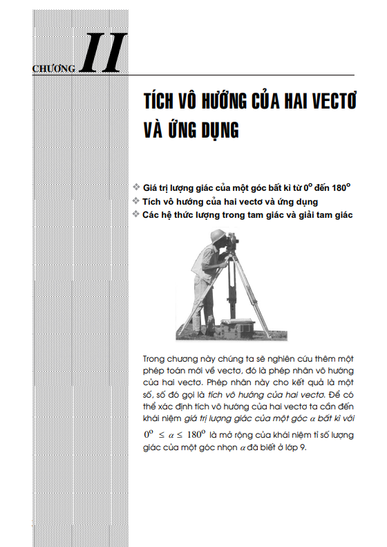 Chương 2: Tích vô hướng của hai vectơ và ứng dụng
