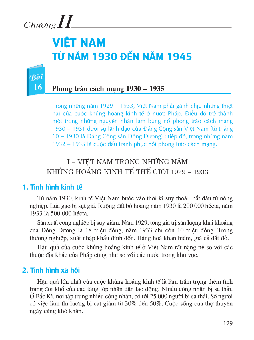 Chương 2: Việt Nam Từ Năm 1930 Đến Năm 1945