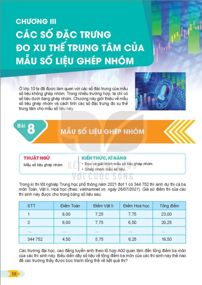 Chương 3: Các số đặc trưng đo xu thế trung tâm của mẫu số liệu ghép nhóm