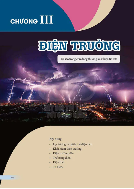 Chương 3:  Điện trường
