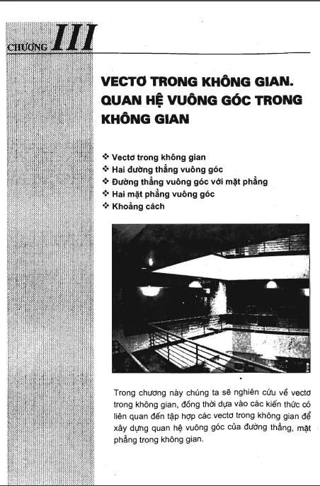 Chương 3: Vectơ trong không gian. Quan hệ vuông góc trong không gian