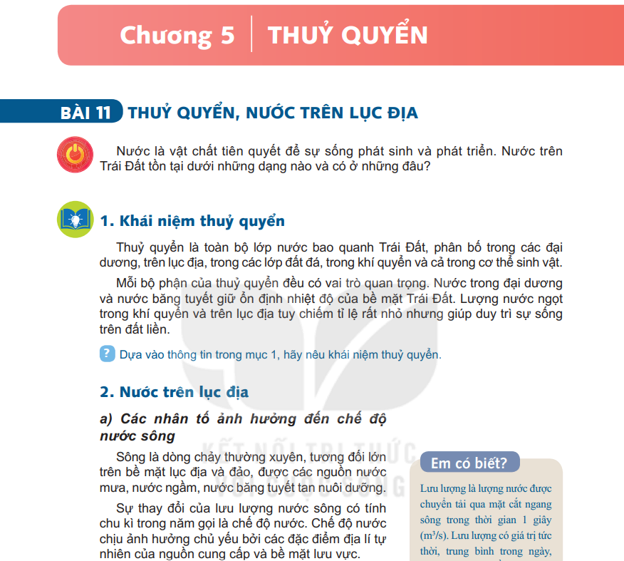 Phần Hai - Chương 5: Thủy Quyển