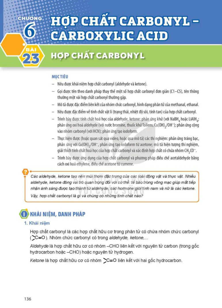 Chương 6: Hợp Chất Carbonyl - Carboxylic Acid