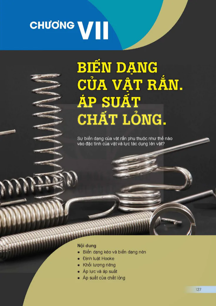 Chương 7: Biến Dạng Của Vật Rắn. Áp Suất Chất Lỏng
