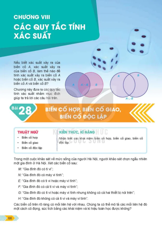 Chương 8: Các Quy Tắc Tính Xác Suất