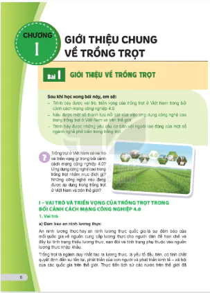 Chương I: Giới thiệu chung về trồng trọt