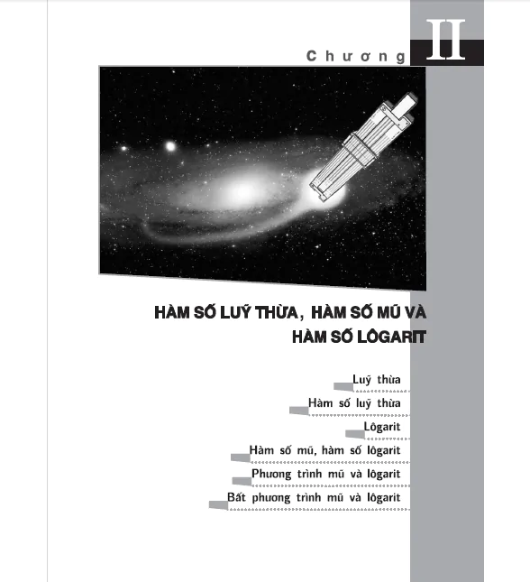 CHƯƠNG II. HÀM SỐ LŨY THỪA HÀM SỐ MŨ VÀ HÀM SỐ LÔGARIT