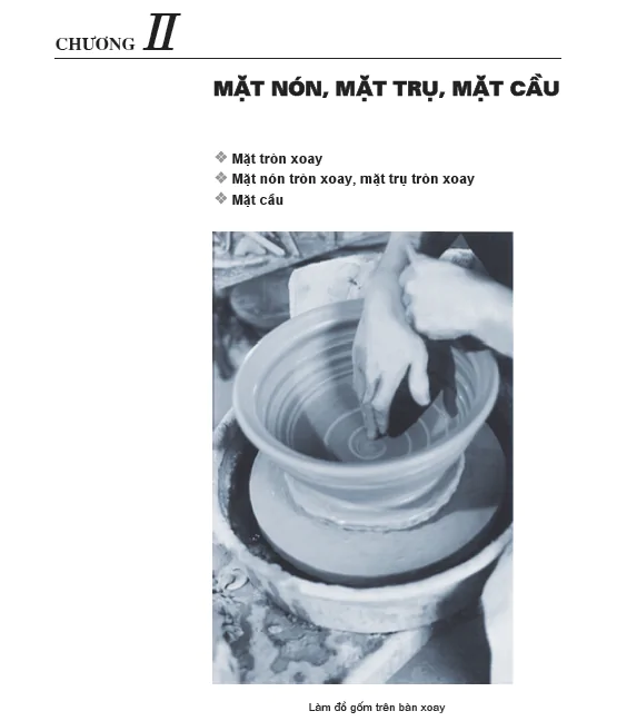 CHƯƠNG II. MẶT NÓN, MẶT TRỤ, MẶT CẦU