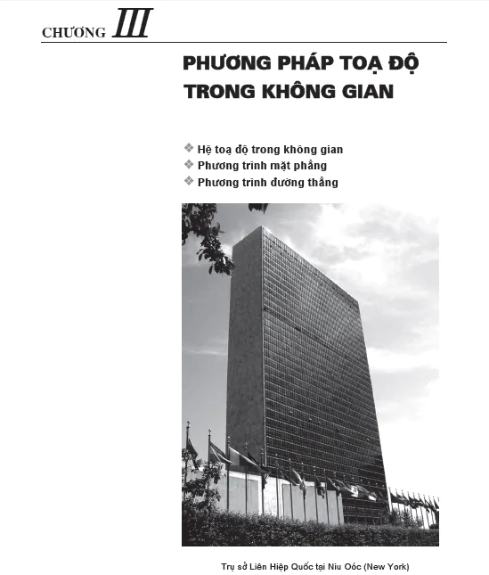 CHƯƠNG III. PHƯƠNG PHÁP TỌA ĐỘ TRONG KHÔNG GIAN