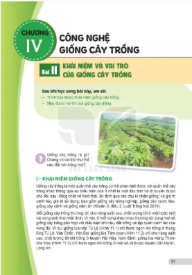 Chương IV: Công nghệ giống cây trồng