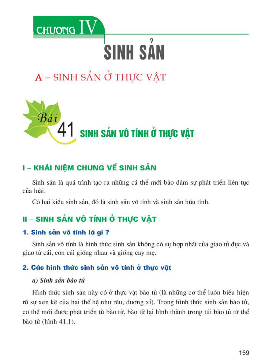 Chương IV: Sinh Sản