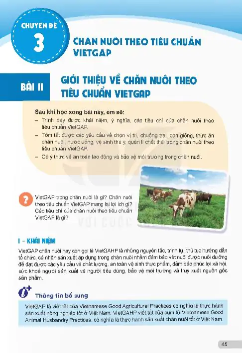 Chuyên Đề 3: Chăn Nuôi Theo Tiêu Chuẩn VietGAP