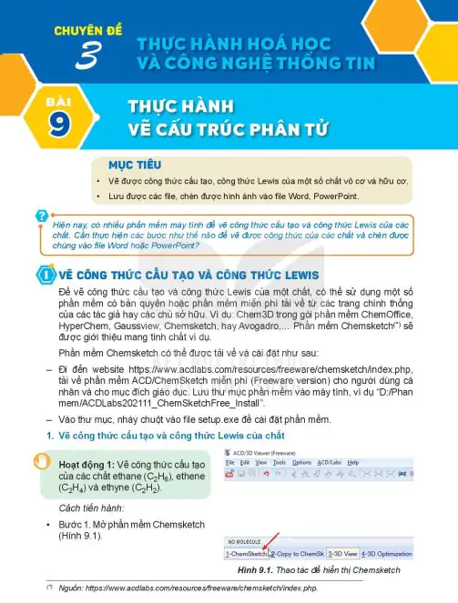 Chuyên Đề 3: Thực Hành Hóa Học Và Công Nghệ Thông Tin