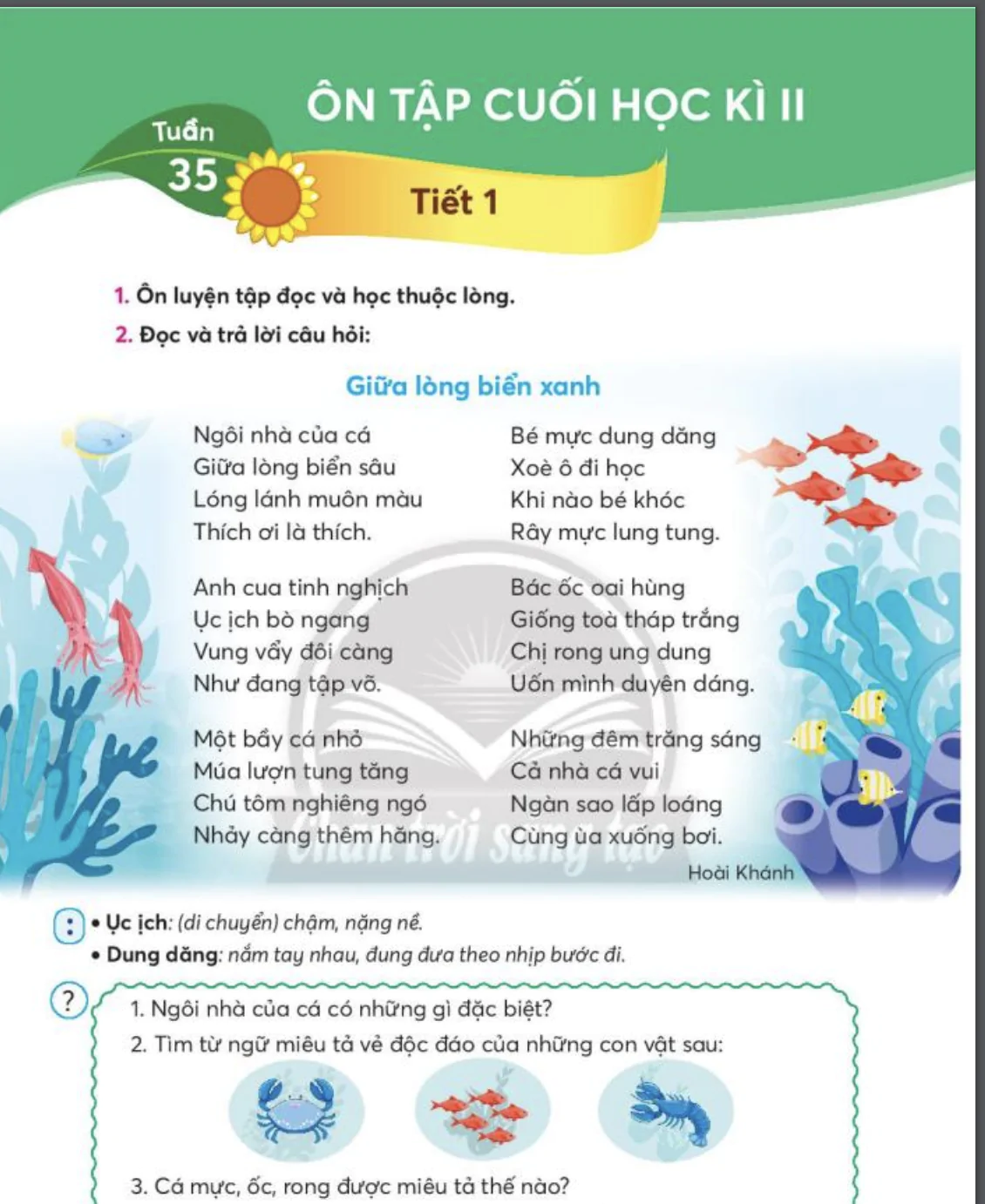Ôn tập cuối học kỳ II_Tuần 35