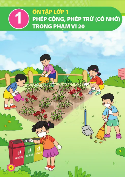 Chương 1: Ôn tập lớp 1: Phép cộng, phép trừ( có nhớ) trong phạm vi 20