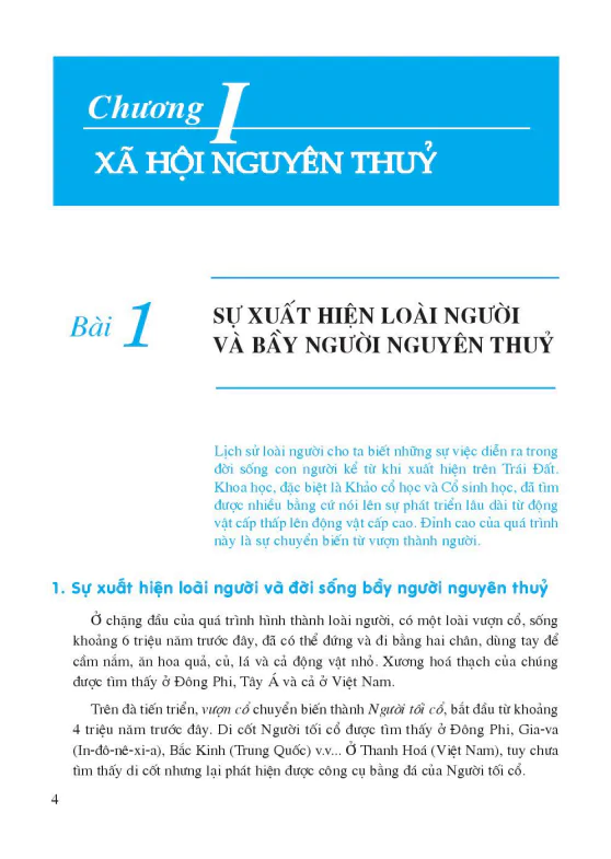 Phần 1 - Chương 1: Xã hội nguyên thủy