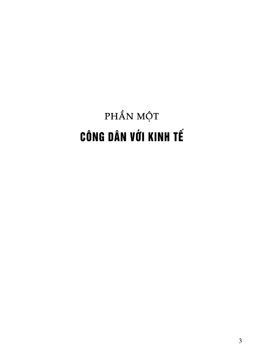 Phần 1: Công Dân Với Kinh Tế
