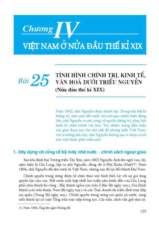 Phần 2 - Chương 4: Việt Nam nửa đầu thế kỉ XIX