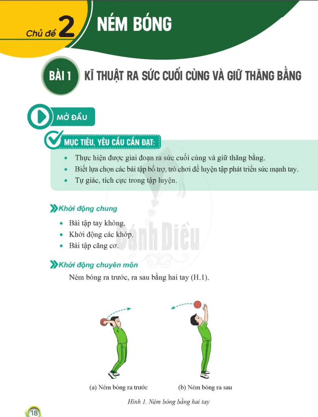 Phần 2: VẬN ĐỘNG CƠ BẢN - Chủ đề 2: NÉM BÓNG