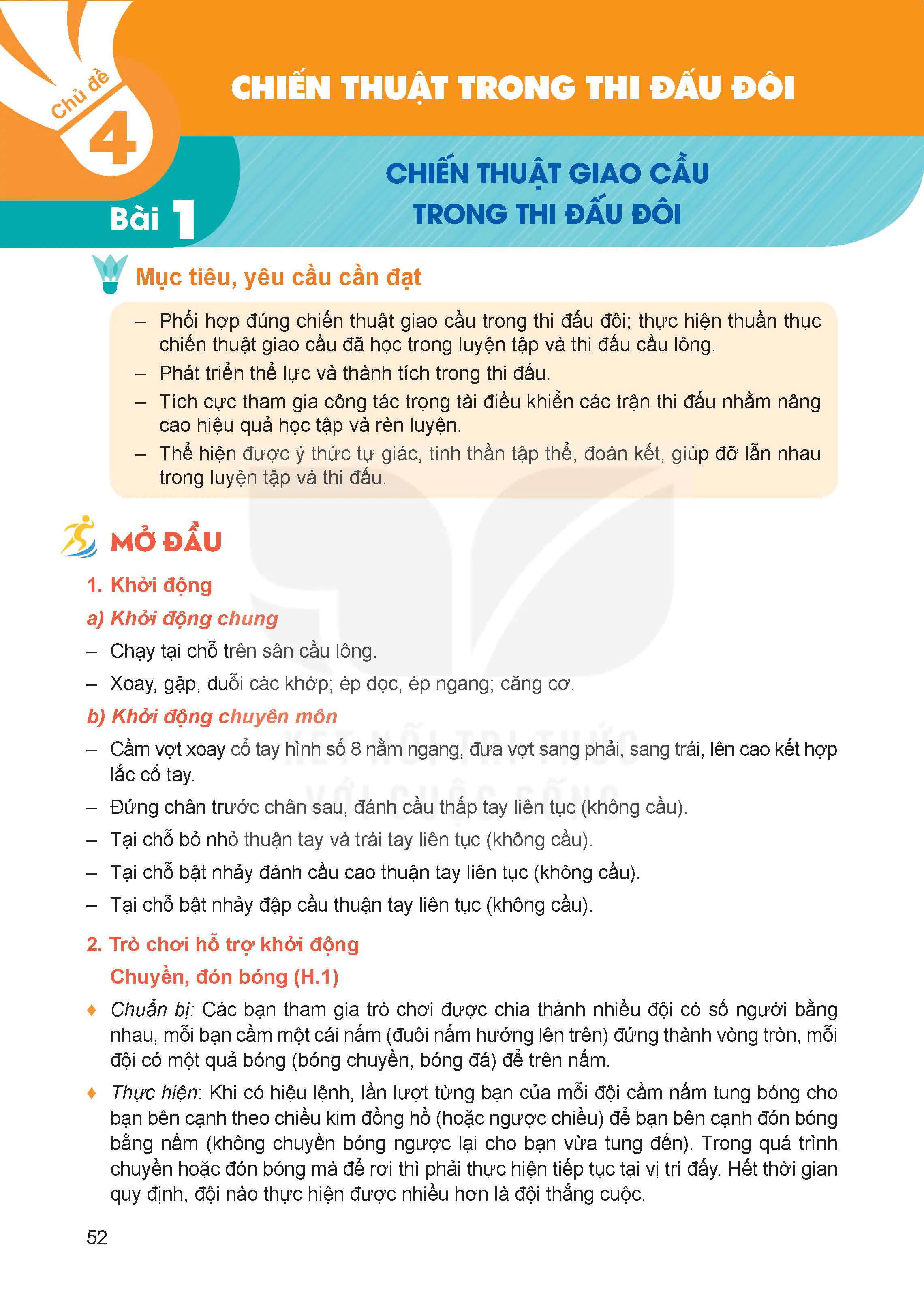 PHẦN II - CHỦ ĐỀ 4. CHIẾN THUẬT TRONG THI ĐẤU ĐÔI