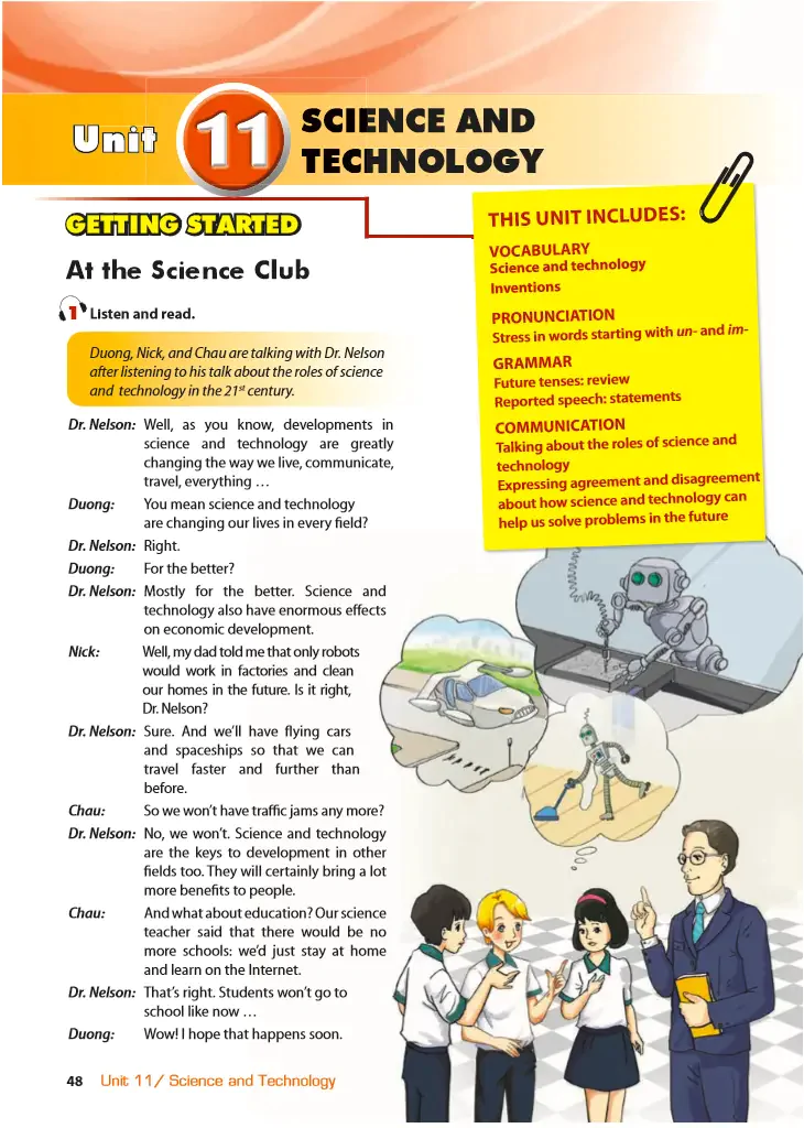 Unit 11. SCIENCE AND TECHNOLOGY