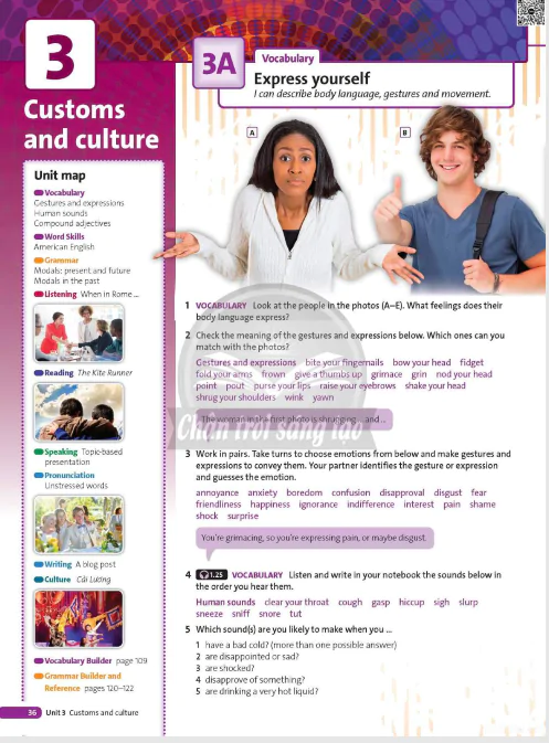 Unit 3: Customs and culture