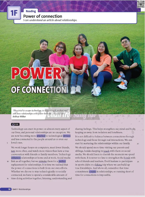 1F Reading: Power of connection
