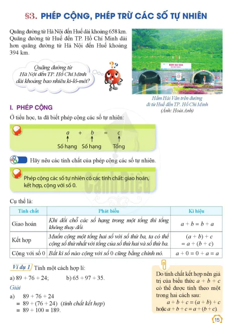 §3. PHÉP CỘNG, PHÉP TRỪ CÁC SỐ TỰ NHIÊN