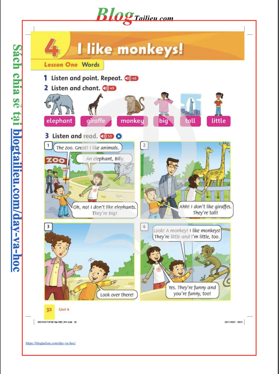 4. I like monkeys!