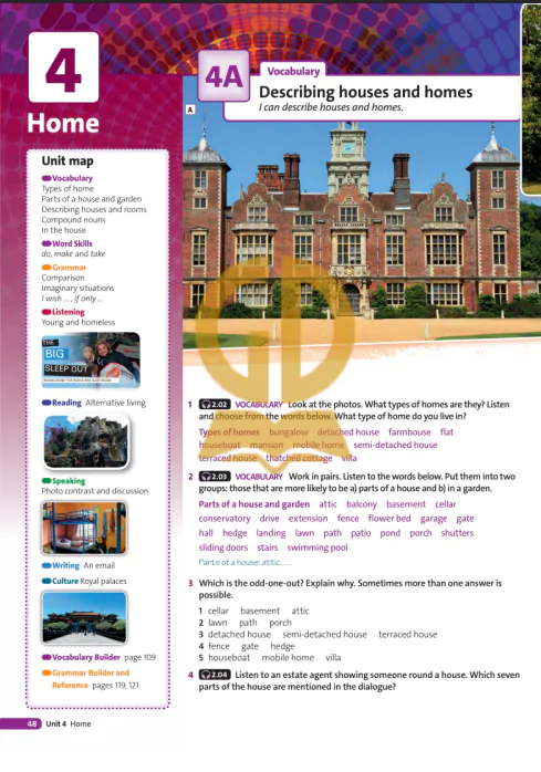 4A: Vocabulary Describing houses and homes