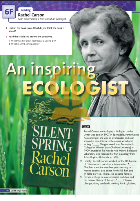 6F: Reading Rachel Carson